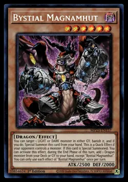 YU-GI-OH BYSTIAL MAGNAMHUT DARKWING BLAST DABL-EN006 SR NM/M - Image 1