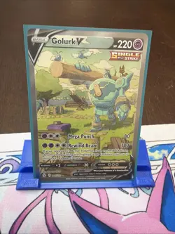 Golurk V (Alternate Full Art) 182/203 - SWSH07: Evolving Skies Holo Pokemon Card - Image 1