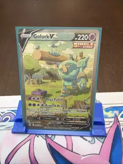 Golurk V (Alternate Full Art) 182/203 - SWSH07: Evolving Skies Holo Pokemon Card - Image 2