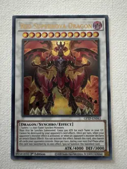 Red Supernova Dragon Ultra Rare GFTP-EN045 1st Edition Yu-Gi-Oh! TCG NM Card - Image 1