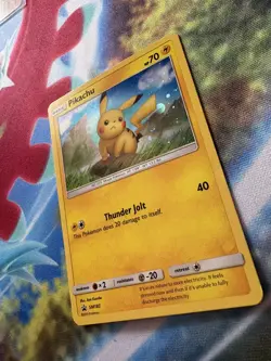 Pokemon Card Pikachu SM183 SM Black Star Promo Holo - Image 2