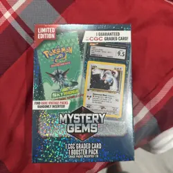 Pokemon TCG: Limited Edition Mystery Gems (1 Graded Card, 1 Booster Pack) - Image 1