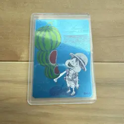 ONE PIECE Metakira Card Luffy Watermelon NatsuComi 2026 Promo Foil - Image 1