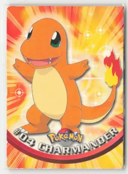 Charmander #4 Topps Trading Cards Series 1 Pokemon Moderately Played - Image 1