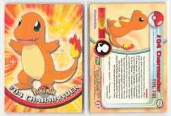 Charmander #4 Topps Trading Cards Series 1 Pokemon Moderately Played - Image 3