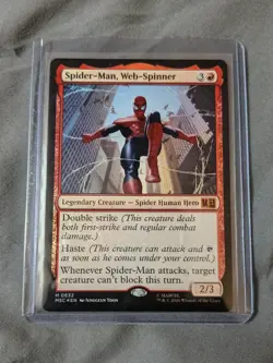 Spider-Man, Web-Spinner - Commander: Marvel Super Heroes MTG (MSC) FOIL - Image 2