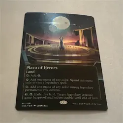 MTG Plaza of Heroes 0168 Alt Art English Stellar Sights Galaxy Foil - Image 1