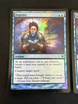 MTG Magic - Deprive - Rise of the Eldrazi - Common - Foil Near Mint / LP- 59/248 - Image 2