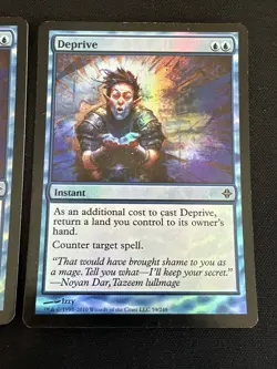 MTG Magic - Deprive - Rise of the Eldrazi - Common - Foil Near Mint / LP- 59/248 - Image 3