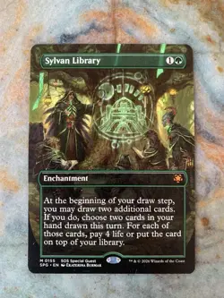 [MTG] Sylvan Library - (Borderless) - SOS Special Guests 0155 - Image 1