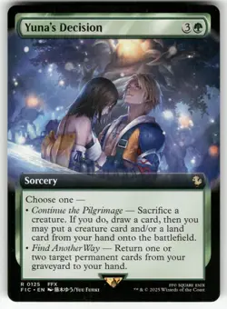 Yuna's Decision (Extended Art) 125 Commander: FINAL FANTASY MTG NM - Image 1
