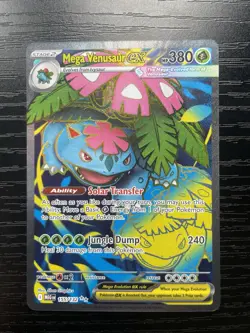 Pokemon TCG Mega Venusaur Ex 155/132 Mega Evolution Full Art- English- NM+ - Image 1