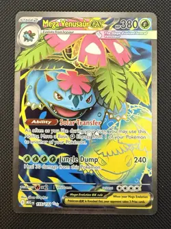 Pokemon TCG Mega Venusaur EX 155/132 Mega Evolution Full Art - NM - Image 1