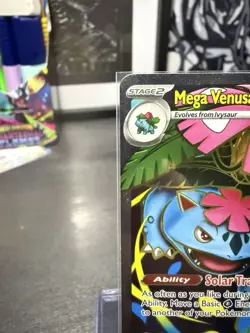 Pokemon TCG Mega Venusaur EX Full Art 155/132 ME01; Mega Evolutions NM Condition - Image 2