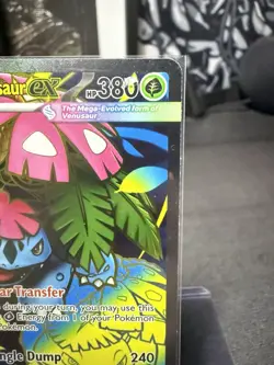 Pokemon TCG Mega Venusaur EX Full Art 155/132 ME01; Mega Evolutions NM Condition - Image 3