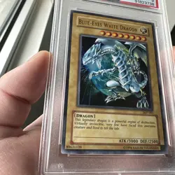 Yugioh PSA 9 MINT Blue-Eyes White Dragon JMP-001 Ultra Rare Promo - Image 4
