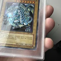 Yugioh PSA 9 MINT Blue-Eyes White Dragon JMP-001 Ultra Rare Promo - Image 5