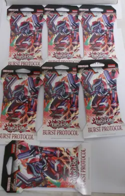 Konami Yu Gi Oh Trading Card Game Burst Protocol 1st Edition Pack (7 Packs) - Image 1
