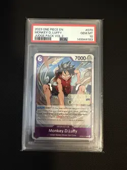 Monkey.D.Luffy (Judge Vol. 2) OP03-070 One Piece Promotion Card - PSA 10 - Image 1