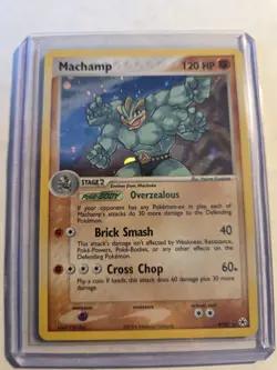 Pokemon TCG Machamp Holo Rare Card 9/101 Hidden Legends NM - Image 1