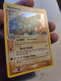 Pokemon TCG Machamp Holo Rare Card 9/101 Hidden Legends NM - Image 2