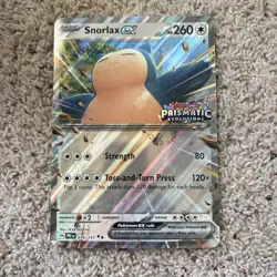 Snorlax ex (Prismatic Evolution Stamped) - #076/131 Jumbo Cards Holo NM - Image 1