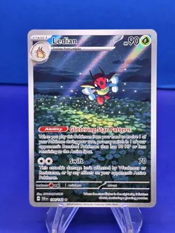 Ledian 144/142 Stellar Crown Pokemon TCG Pokemon Card NM/M illustration rare - Image 1