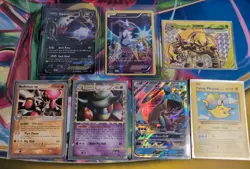 Pokemon TCG Vintage Lot Of 7 Cards: EX, GX, BREAK, ex, Prime, And Secret Rare - Image 1