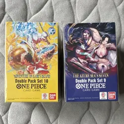 Bandai One Piece Card Game Double Pack Set 9 & 10, English 2 Boxes Sealed - Image 1