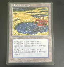 Wizards of the Coast Sulfurous Springs Ice Age Regular Rare Land #352 EN - Image 1