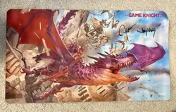 MTG Ultra Pro Command Zone Game Knights Epic Play Playmat NEW! Jimmy & Josh Auto - Image 1