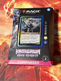 MTG Kamigawa: Neon Dynasty Commander Deck - Buckle Up - Sealed - Light Box Dmg - Image 1