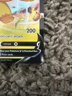Pokemon TCG Pikachu V SWSH285 Sword & Shield Promo Holo Rare Card English - Image 5
