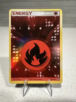 Pokemon TCG 2007 Fire Energy Holo Rare Card 104/108 Power Keepers NM/LP - Image 1