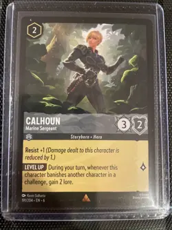 Calhoun Marine Sergeant 191/204 Azurite Sea Regular Card Mint/Nm Condition - Image 1
