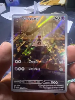 Pokemon TCG Sandygast Scarlet & Violet Paldea Evolved Card 214/19 NM Condition - Image 1
