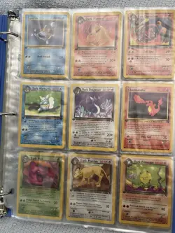 Pokemon Cards: Complete 1st Edition Team Rocket Uncommon and Common Set - Image 1