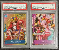 PSA 10 Luffy Shonen Jump 043 Promo kimonoYamato P-046 ONE PIECE Card Japanese - Image 2