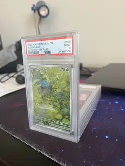Pokemon TCG Bulbasaur Illustration Rare Card 166/165 PSA 9 MINT - Image 3