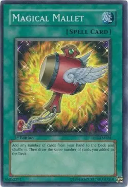 Yu-Gi-Oh Card - DP2-EN024 - MAGICAL MALLET (super rare holo) [1st Edition] NM/M - Image 1