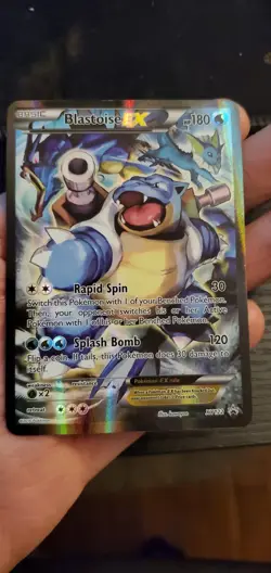 Pokemon TCG XY Evolutions Blastoise EX NM 21/108 Ultra Rare Holo Card - Image 1