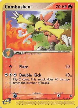 COMBUSKEN 27/109 E-Reader Pokemon EX Ruby & Sapphire LP-EXC BUY 2 CARDS GET 1 FR - Image 1