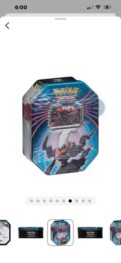 Pokemon TCG Mighty Mysterious Tin [ Darkrai Card Pack ] NEW 820650809859 - Image 1