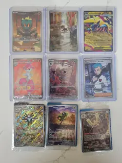 Pokemon Lot Of 93 Cards-Full Arts, Ex’s, Sir’s, V-star, Holos, Pokeballs, & More - Image 4