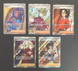 Lot of Pokemon TCG - (5) Full Art Ultra Rare Trainer Holo Cards - Image 1