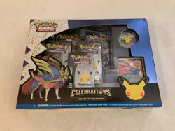 Pokemon TCG Celebrations 25th Zacian Deluxe Pin Collection Box BRAND NEW SEALED - Image 1
