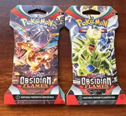 Pokemon TCG Scarlet & Violet: Obsidian Flames Sleeved Booster Packs lot of 2 - Image 1