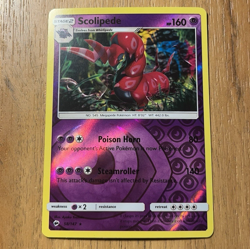 Scolipede 58/147 Burning Shadows Reverse Holo Pokemon Card NM - Image 1