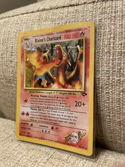 Blaine's Charizard 2/132 Gym Challenge Holo Pokemon Card 2000 - Image 2