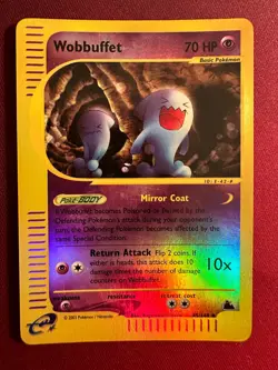 WOBBUFFET 45/144 Skyridge REVERSE HOLO RH rare E-Series Pokemon TCG card NM+ - Image 1